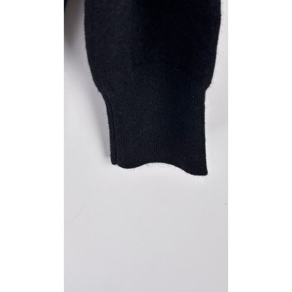 State Cashmere Womens V Neck Cashmere Sweater Black Long Sleeve Size XXL New - Picture 5 of 10